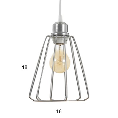 Светильник BayerLux «Амато» 1×40 Вт Е27 хром 18×18×70 см