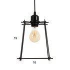 Светильник BayerLux «Анджело» 1×40 Вт Е27 черный 18×18×70 см - фото 4672971