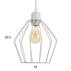 Светильник BayerLux «Батиста» 3×40 Вт Е27 белый 37×37×90 см - фото 45833619