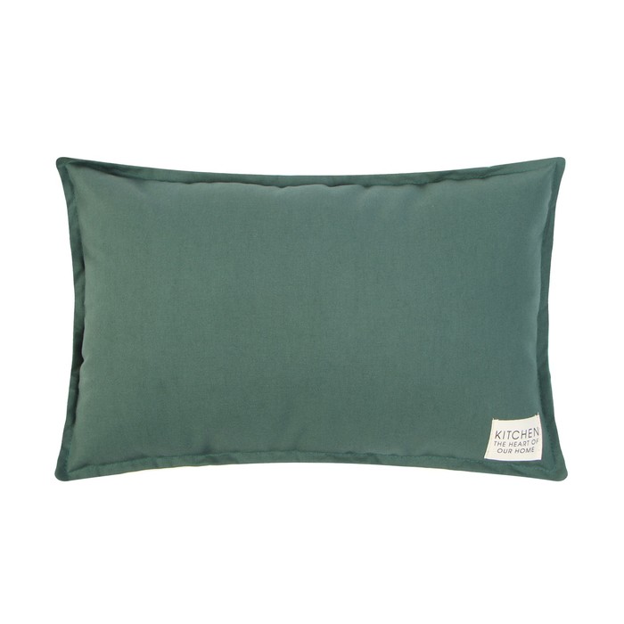 Подушка Этель, 30х50+1 см, тёмно-зелёный, 100% хлопок