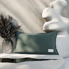 Подушка декоративная «Этель», 30×50±1 см, 100% хлопок, тёмно-зелёная - Фото 1