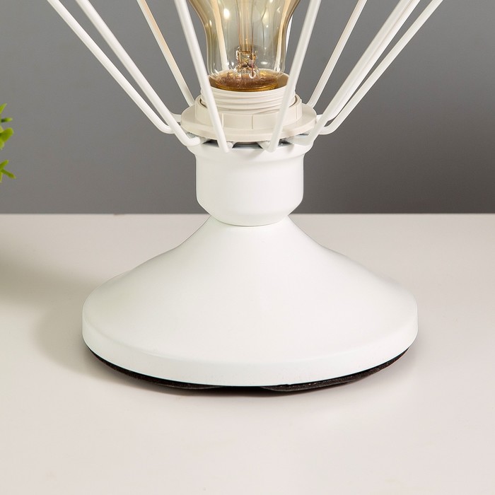 Настольная лампа "Шерен" 1х40Вт Е27 белый RISALUX - фото 1890192471
