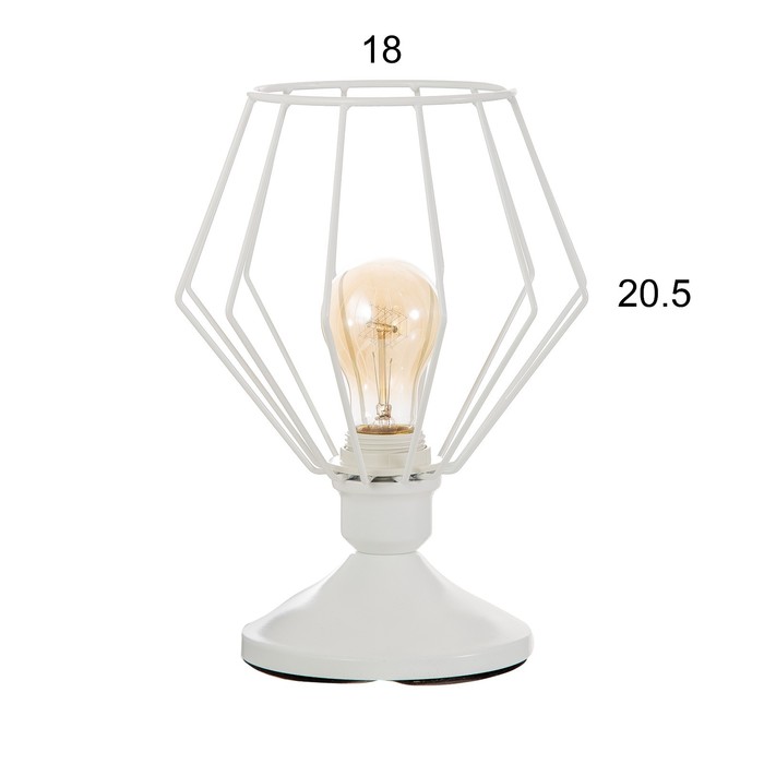 Настольная лампа "Шерен" 1х40Вт Е27 белый RISALUX - фото 1890192473