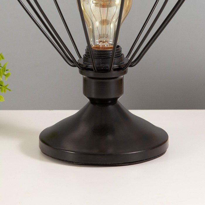 Настольная лампа "Шерен" 1х40Вт Е27 черный RISALUX - фото 1890192483