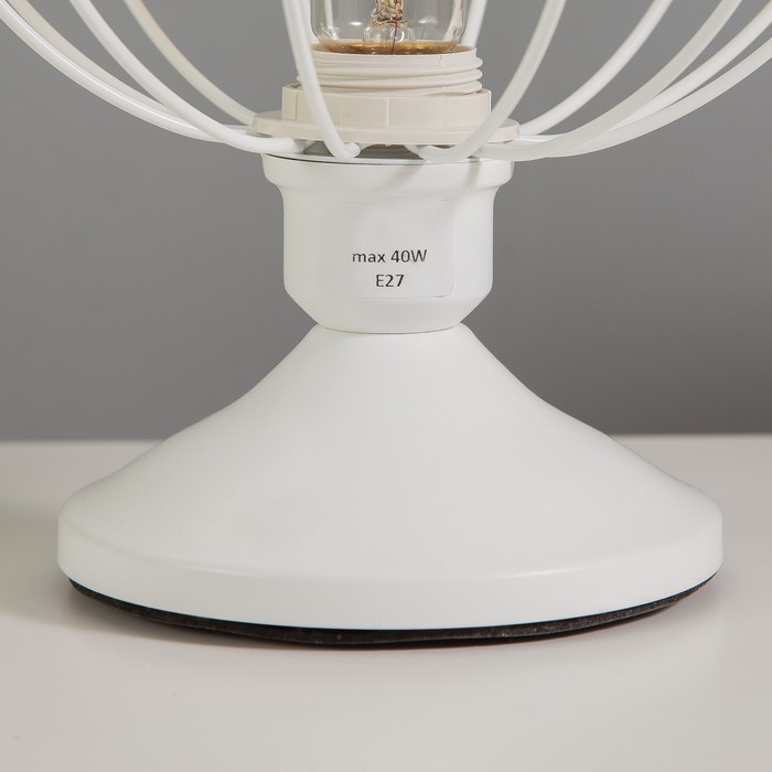 Настольная лампа "Руана" 1х40Вт Е27 белый RISALUX - фото 1890192489
