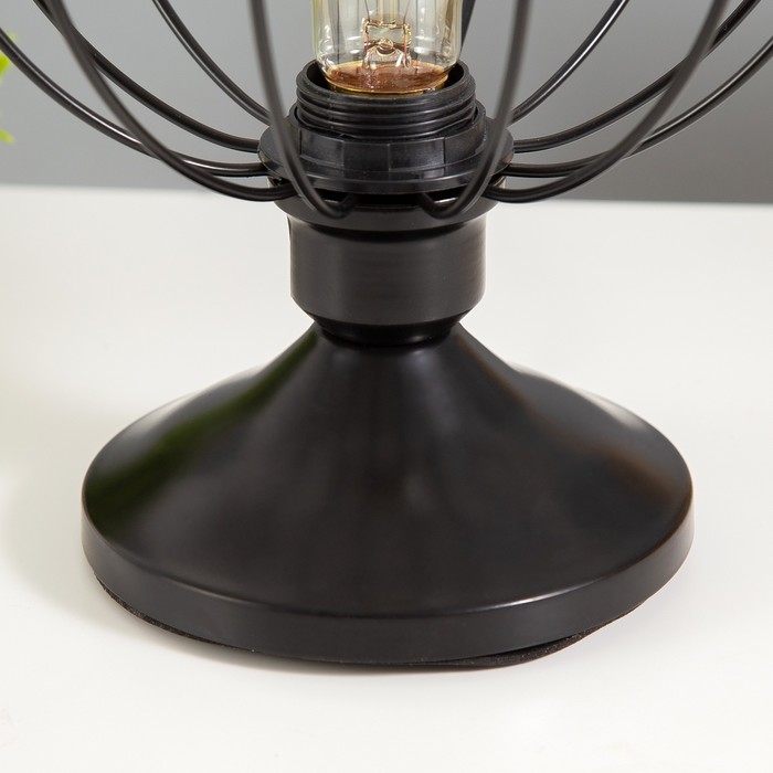 Настольная лампа "Руана" 1х40Вт Е27 черный RISALUX - фото 1890192501