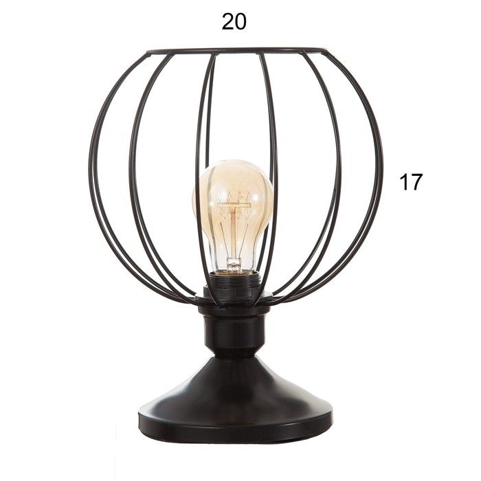 Настольная лампа "Руана" 1х40Вт Е27 черный RISALUX - фото 1890192503