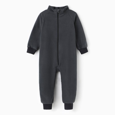 Комбинезон детский флисовый, рост 92-98 см, МИКС