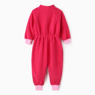 Комбинезон для девочки, малиновый, рост 92-98 см