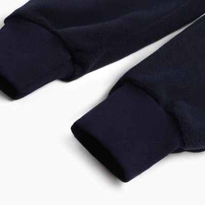 Комбинезон детский флисовый, тёмно-синий, рост 104-110 см