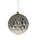 Ёлочные игрушки «Винтаж», шары новогодние, d=10 см, набор 2 шт., грани, золотистый - Фото 3