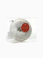 Ёлочная игрушка «Винтаж», шар новогодний, d=11.5 см, серебристый - фото 6864758