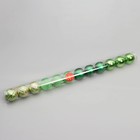 Ёлочные игрушки «Агнет», шары новогодние, d=6 см, набор 12 шт., полосы, зелёный - Фото 2