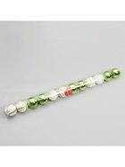 Ёлочные игрушки «Агнет», шары новогодние, d=6 см, набор 12 шт., волны, бело-зелёный - Фото 4