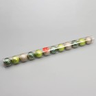 Ёлочные игрушки «Агнет», шары новогодние, d=6 см, набор 12 шт., полосы, блеск, зелёный/золотистый - Фото 2