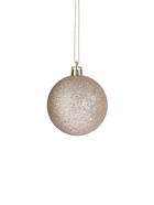 Ёлочные игрушки «Агнет», шары новогодние, d=6 см, набор 12 шт., полосы, блеск, зелёный/золотистый 9510443