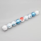 Ёлочные игрушки «Агнет» узоры, шары новогодние, d=6 см, набор 9 шт., МИКС - Фото 2