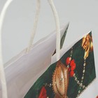 Пакет крафтовый «Новогодний подарок», 22 × 25 × 12 см - Фото 3