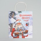Пакет подарочный новогодний крафтовый «Волшебного Нового года», 22 х 25 х 12 см, Новый год - Фото 5