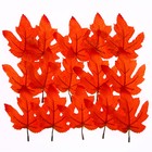 Декор «Осенний лист» набор 15 шт., размер 1 шт. — 9 × 11 × 0,2 см, цвет оранжевый - фото 320160081