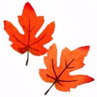 Декор «Осенний лист» набор 15 шт., размер 1 шт. — 9 × 11 × 0,2 см, цвет оранжевый - Фото 3