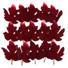 Декор «Осенний лист» набор 15 шт., размер 1 шт. — 9 × 11 × 0,2 см, цвет красный - фото 7444766