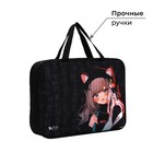 Папка для труда, А4, текстильная, 35×27×7 см «Аниме» - Фото 4