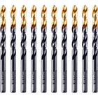 Сверло по металу DENZEL 717216, 6,5 мм, HSS-Tin, Golden Tip, 10 шт. - фото 305832469