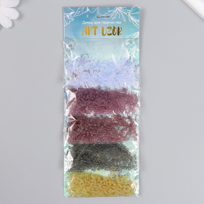 Бисер круглый 8/0 «Настроение осень», 5 цветов × 10 г, 20×8×0.7 см - Фото 1