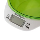 Весы кухонные Luzon LKVB-501, электронные, до 5 кг, чаша 1.3 л, зеленые - Фото 5