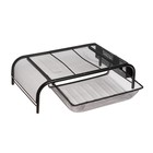 Подставка для ноутбука Calligrata, с отделениями, сетка, металлическая, чёрная - Фото 2