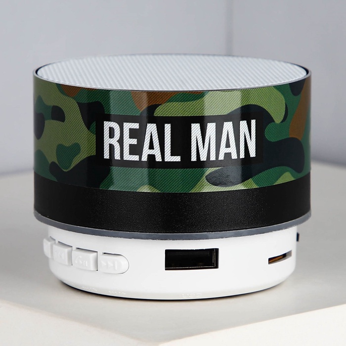 Портативная колонка "Real man", модель PS-03, 4,9 х 7 см - фото 51348103