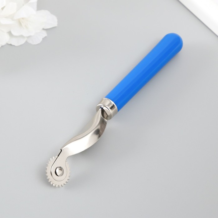 Шовный маркер пластик, металл, голубая ручка 15,5 см - Фото 1