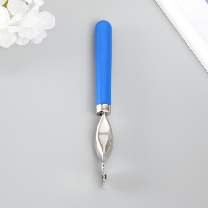 Шовный маркер пластик, металл, голубая ручка 15,5 см