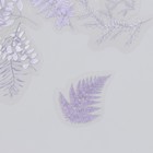 Наклейки для творчества пластик "Лаванда" набор 40 шт 0,2х10х15 см - фото 25574640