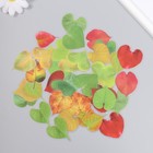 Наклейки для творчества пластик "Листья в форме сердца" набор 40 шт 0,3х8х14,8 см - фото 320065606