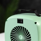Мини тепловентилятор настольный LTO-01, 500Вт, 4м2, от сети, зелёный - фото 10021340