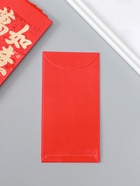 Конверт для денег подарочный Хунбао «Иероглифы: Исполнения всего задуманного», набор 6 шт., бумага, красный с золотом, 9×16.7 см - Фото 3