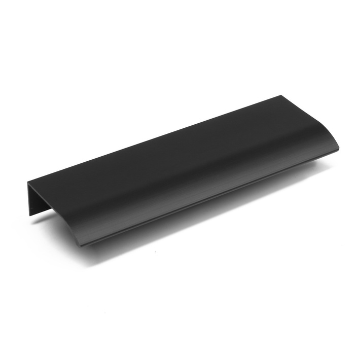 Ручка профильная мебельная торцевая CAPPIO RT002BL, L=120 мм, м/о 96 мм, чёрная - Фото 1