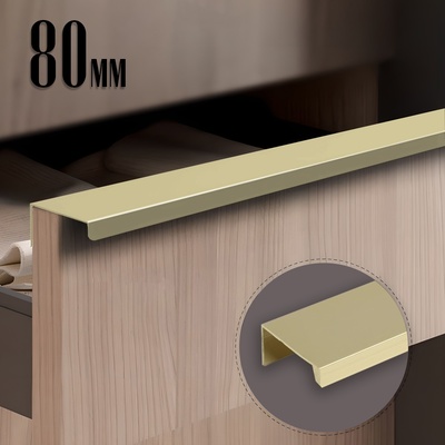 Ручка CAPPIO RT001AU, L=80 мм, м/о 64 мм, цвет сатиновое золото