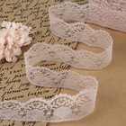 Кружево капроновое, 40 мм × 10 ± 1 м, цвет пудровый - Фото 1