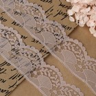 Кружево капроновое, 40 мм × 10 ± 1 м, цвет пудровый - Фото 2