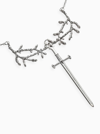 Кулон на цепочке «Готика», меч, цвет серебро, 50 см