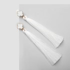 Серьги «Кисти», цвет белый в золоте, L кисти 8,7 см - Фото 1