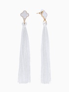 Серьги «Кисти», цвет белый в золоте, L кисти 8.7 см - Фото 1