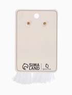 Серьги «Кисти», цвет белый в золоте, L кисти 8.7 см - Фото 4