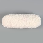 Пенал школьный мягкий, 20х8 см, плюш, белый цвет - фото 9840823