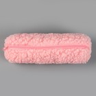 Пенал школьный мягкий, 20х8 см, плюш, розовый цвет - фото 9828558