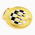 Медаль тематическая 191, «Шахматы», d= 4.5 см. Цвет золото. Без ленты - Фото 3