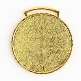 Медаль тематическая 191 "Шахматы" диам 4.5 см. Цвет зол. Без ленты